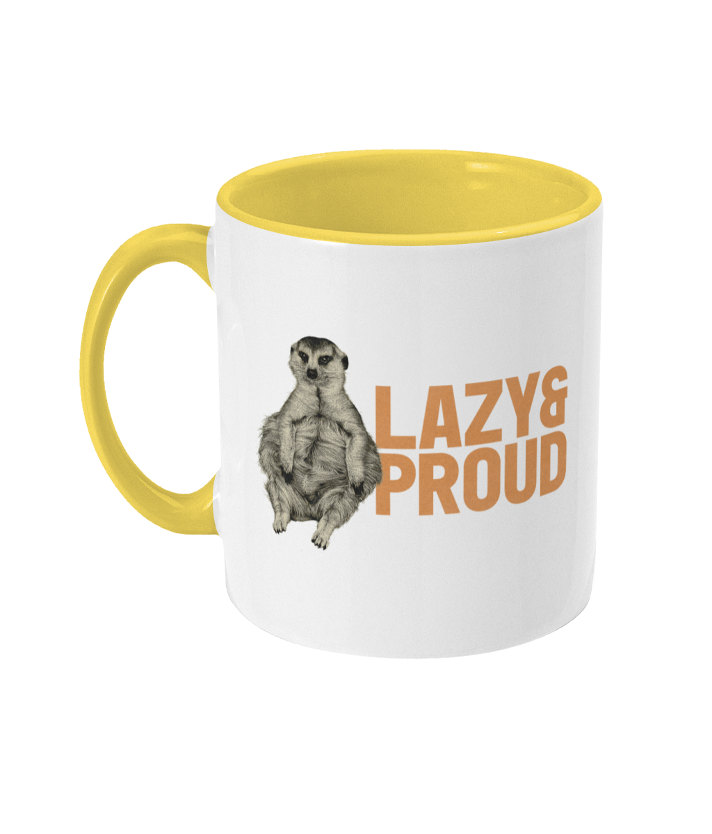 Minki Lazy & Proud Mug (UK and other customers, not US)