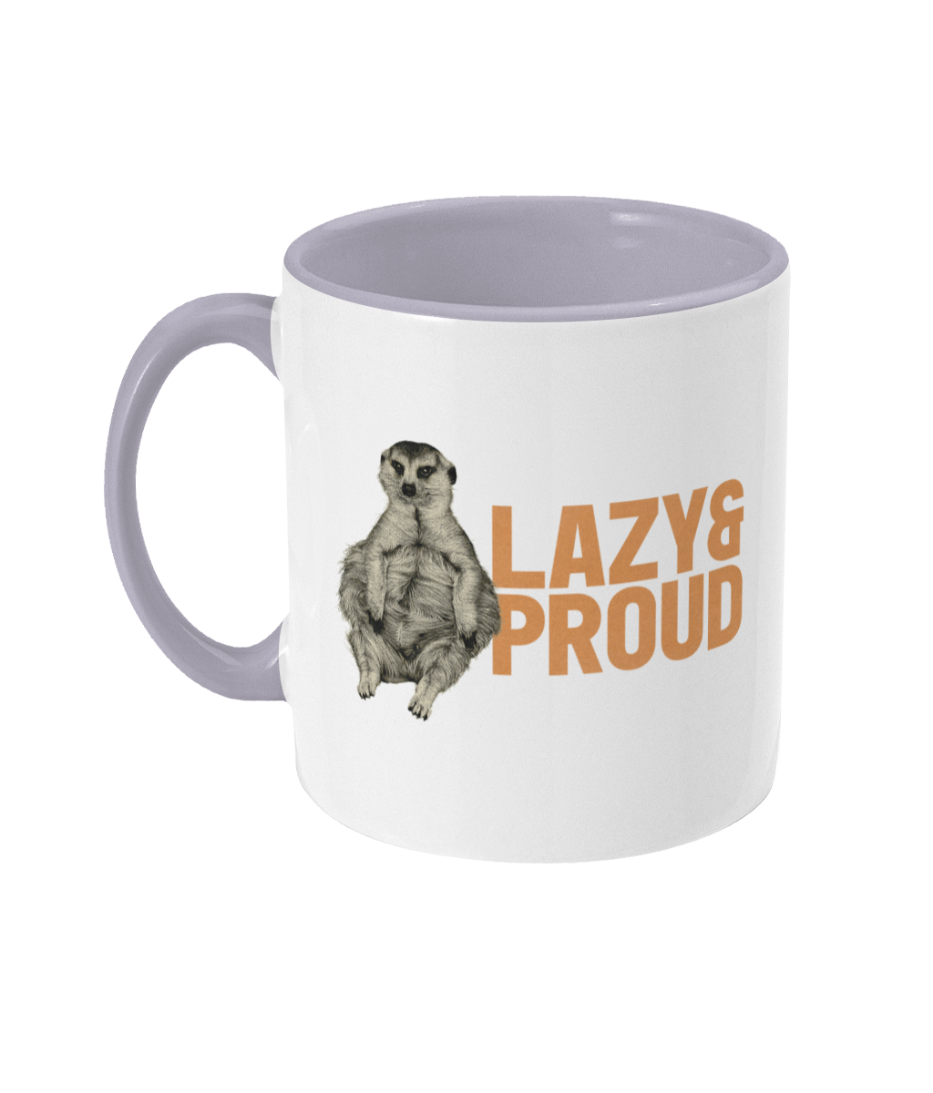 Minki Lazy & Proud Mug (UK and other customers, not US)