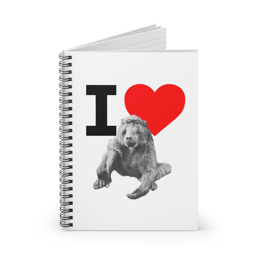 I Love Cindy Notebook (black I)